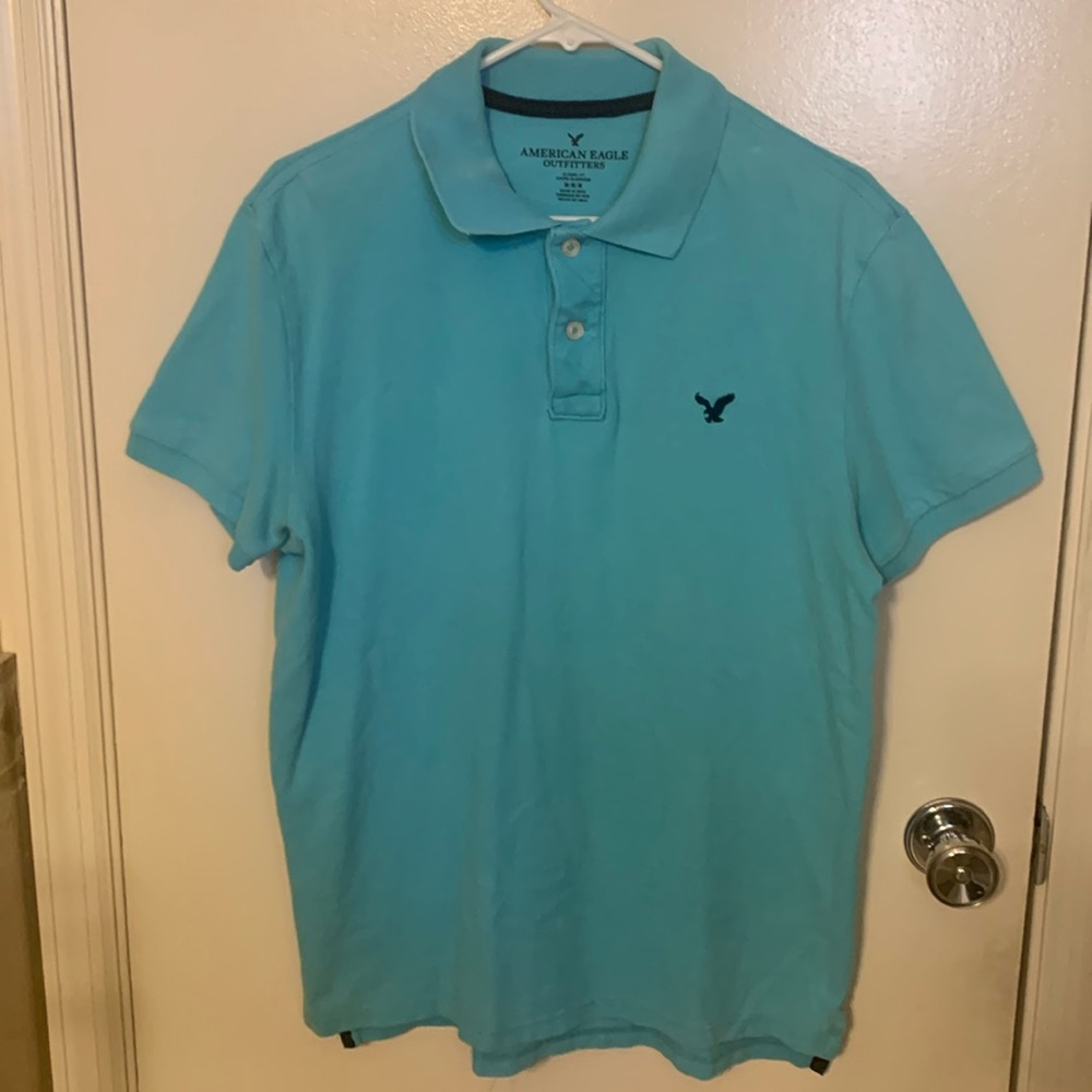 Men’s medium blue American Eagle Polo.